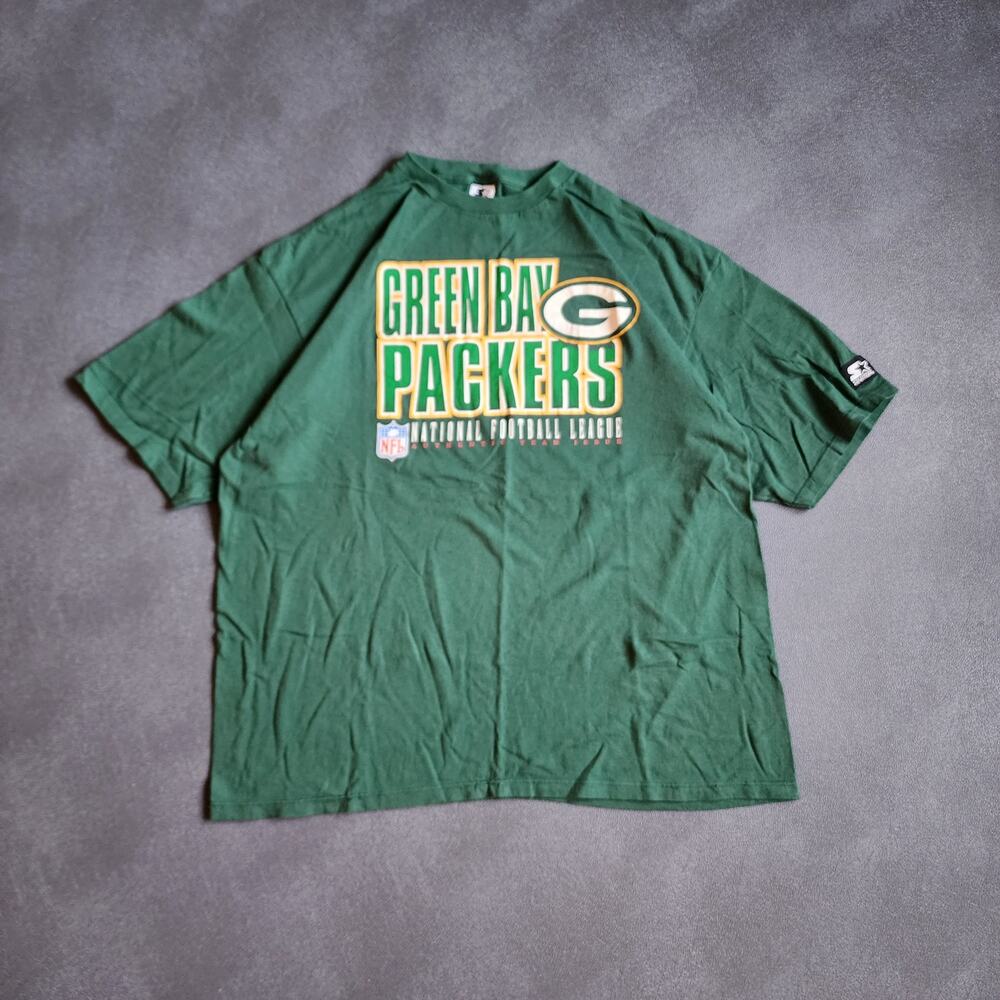 Vintage 90's Green Bay Packers Starter Green Shirt XXL